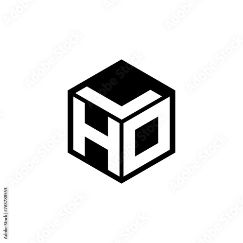 HDL letter logo design in illustration. Vector logo, calligraphy designs for logo, Poster, Invitation, etc.