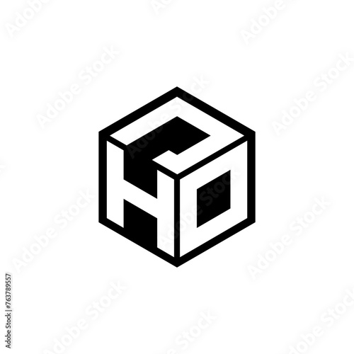 HDJ letter logo design in illustration. Vector logo, calligraphy designs for logo, Poster, Invitation, etc.