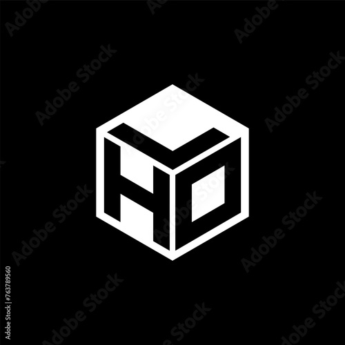 HDL letter logo design in illustration. Vector logo, calligraphy designs for logo, Poster, Invitation, etc.