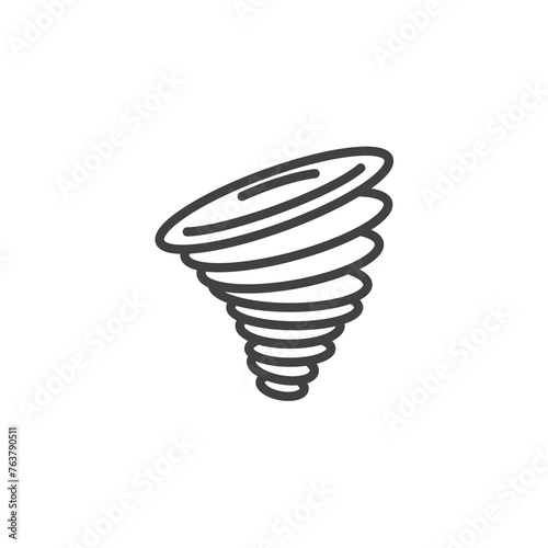 Tornado line icon
