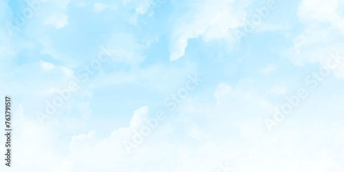 Beautiful blue sky clouds for background. Pretty cloudscape