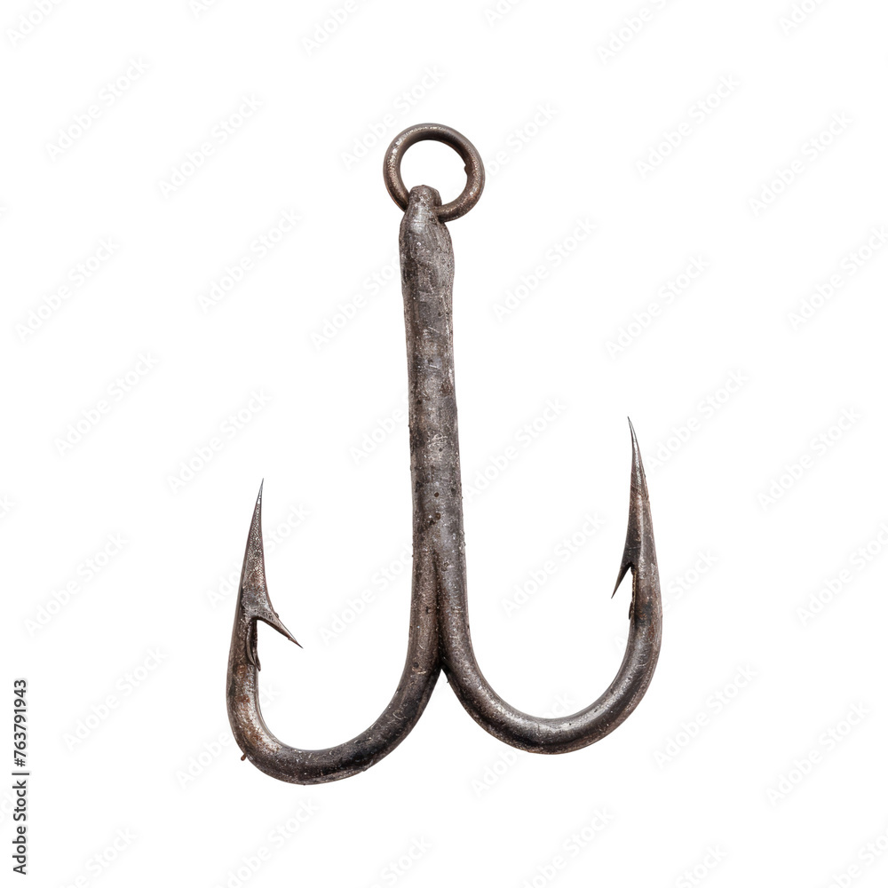Fishing hook isolated on transparent background