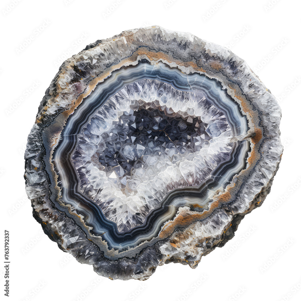 Geode isolated on transparent background Geode isolated on transparent background