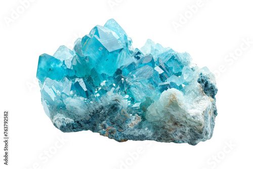 Hydrozincite Beauty of Geology Isolated On Transparent Background