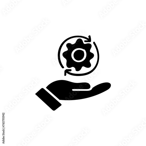 Hand Drawn flat icon for responsibility