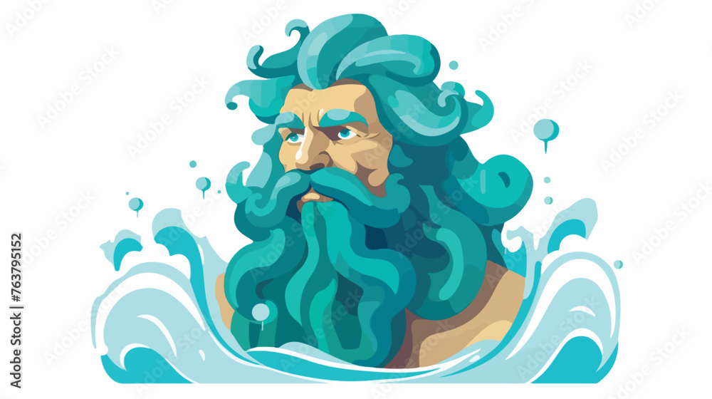 Neptune icon vector flat vector isolated on white background