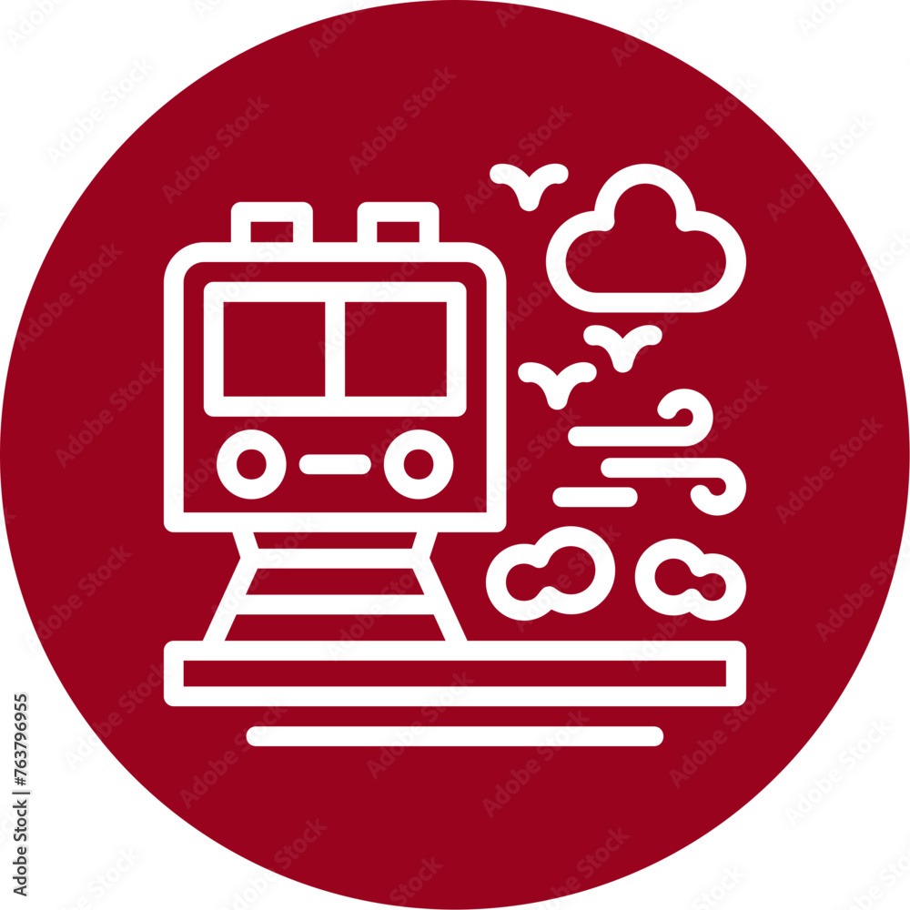 Fototapeta premium Train Icon