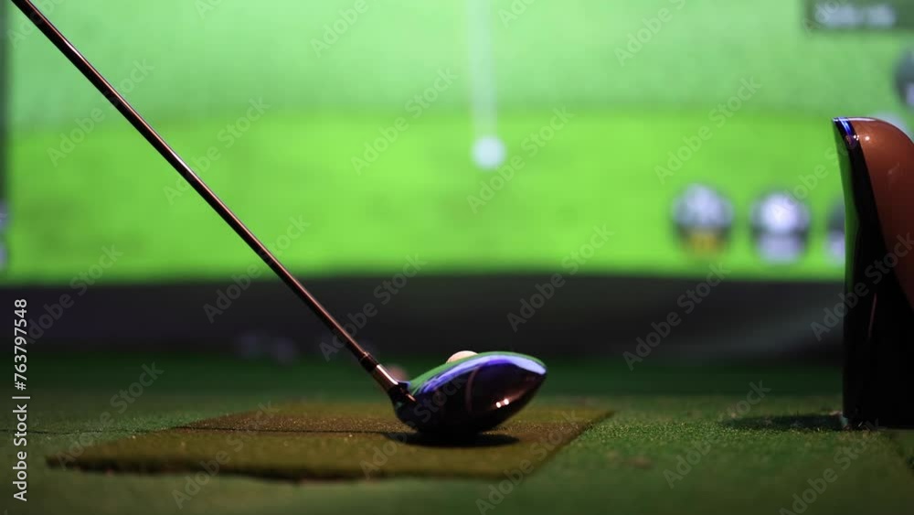 Golf Swing Sequence on Simulator
