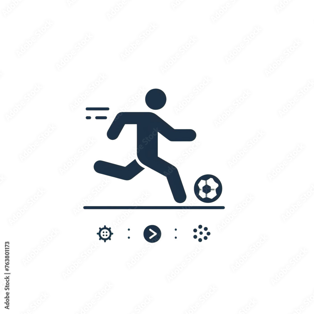 Football logo vector illustration