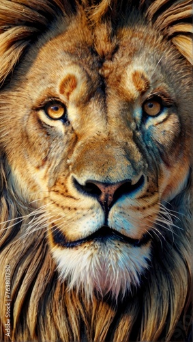 portrait of a lion