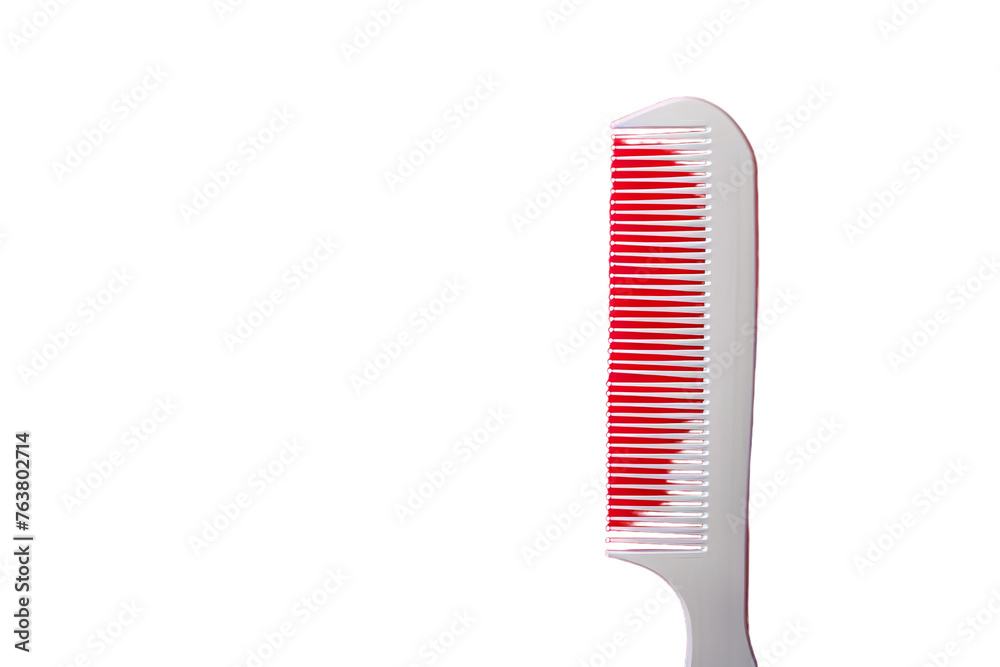 Beauty of Plastic Combs Isolated On Transparent Background