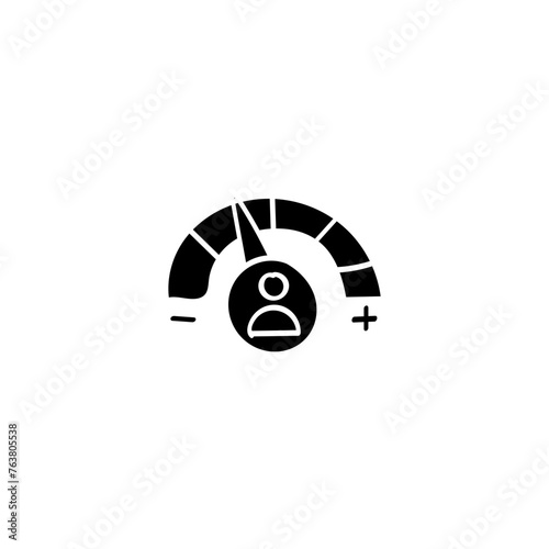 Hand Drawn flat icon for performance