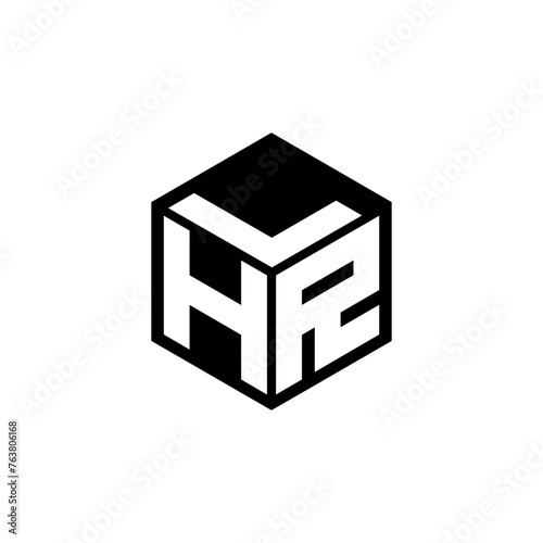 HRL letter logo design in illustration. Vector logo, calligraphy designs for logo, Poster, Invitation, etc.