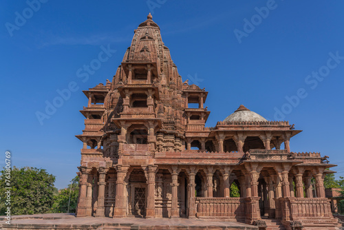 Temples of Mandore Garden. Mandore Garden at Jodhpur, Rajasthan. photo