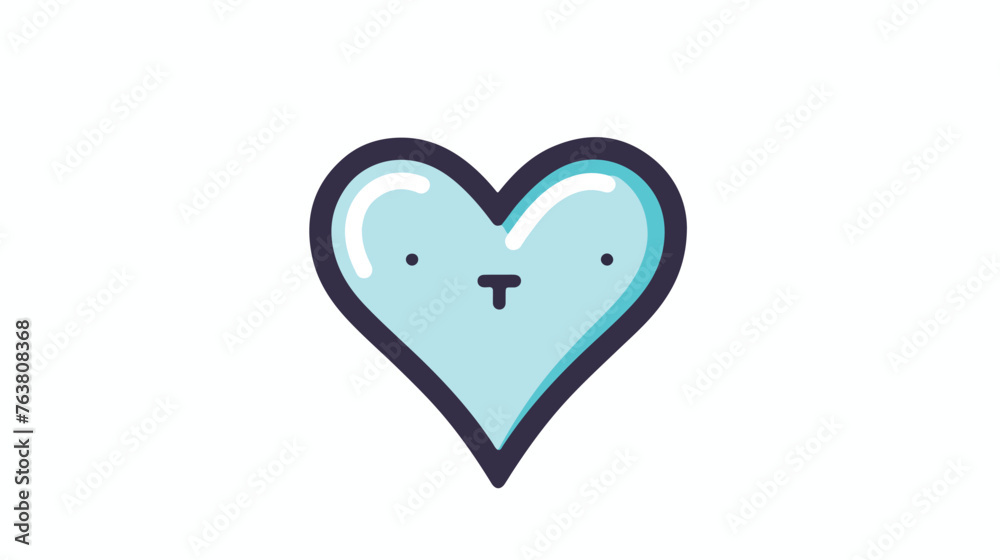 Star Like Love Icon Outline Vector flat vector isolated