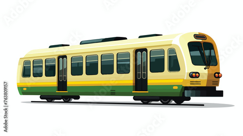 Subway icon on the background flat vector