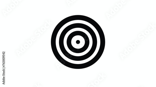 Target icon vector flat style design. isolated on white