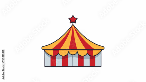 This isolated a circus tent icon icon with outline style a © Nobel