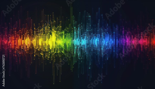Pixel Prism Vibrant Rainbow Abstract