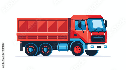 Truck vector icon sign symbol flat vector