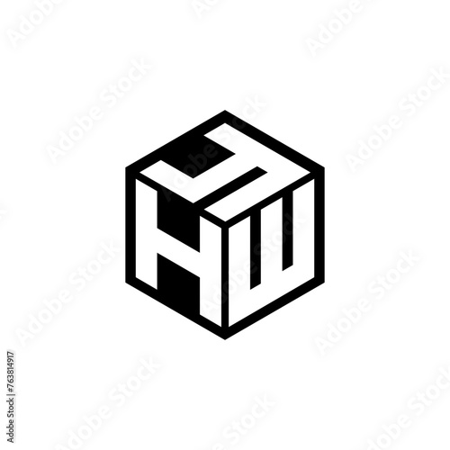 HWY letter logo design in illustration. Vector logo, calligraphy designs for logo, Poster, Invitation, etc. photo