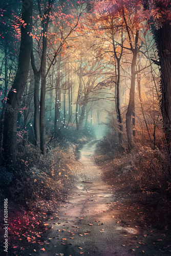 Fantasy and dreamy landscape in the forest © Fabio