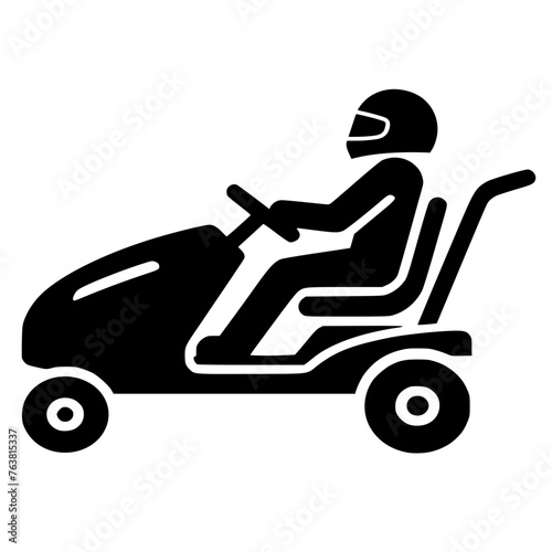 Lawn Mower Racer Icon
