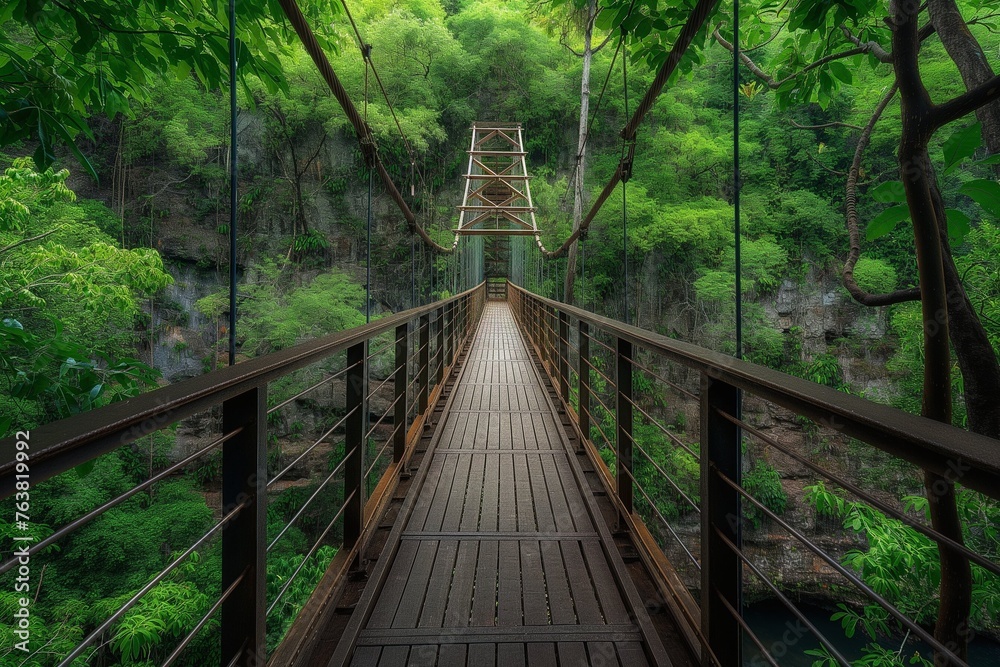 Bridge in the forest Bridge in the forest