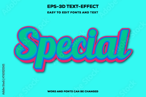 Special 3D Text Effect.