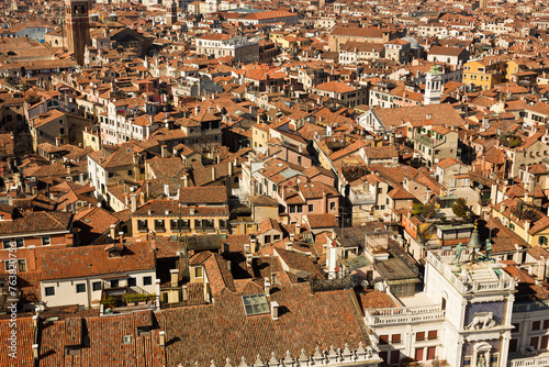 Aerial view of Venice seen from the Marks tower. © Wirestock