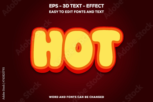 Hot 3D Text Effect.