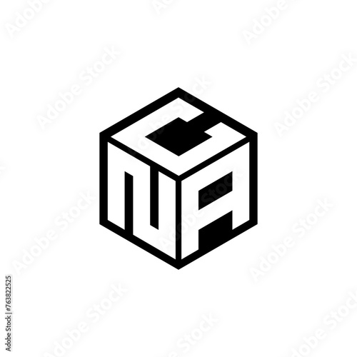 NAC letter logo design in illustration. Vector logo, calligraphy designs for logo, Poster, Invitation, etc.