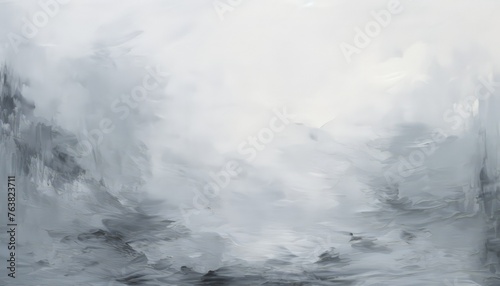ブラシで描いた白黒の油絵の背景テクスチャ素材
