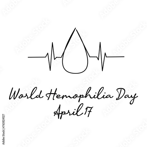 line art of world hemophilia day good for world hemophilia day celebrate. line art. illustration.