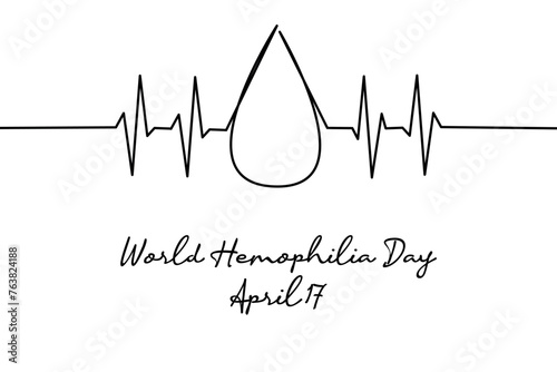 line art of world hemophilia day good for world hemophilia day celebrate. line art. illustration.