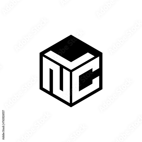 NCL letter logo design in illustration. Vector logo, calligraphy designs for logo, Poster, Invitation, etc.