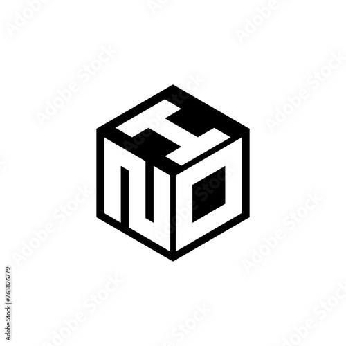 NDI letter logo design in illustration. Vector logo, calligraphy designs for logo, Poster, Invitation, etc.