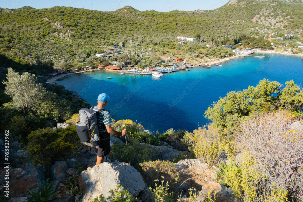 Beautiful Limangazi Bay on the Lycian Way, Kaş, Turkey