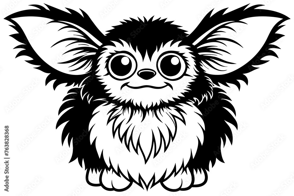 Gizmo silhouette vector illustration Gizmo silhouette vector illustration