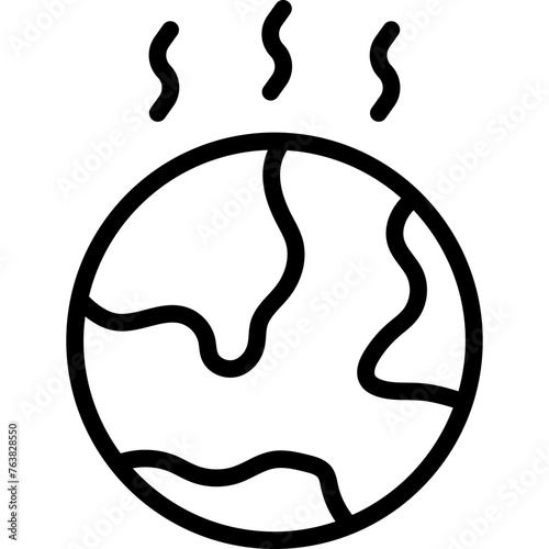 global warming icon