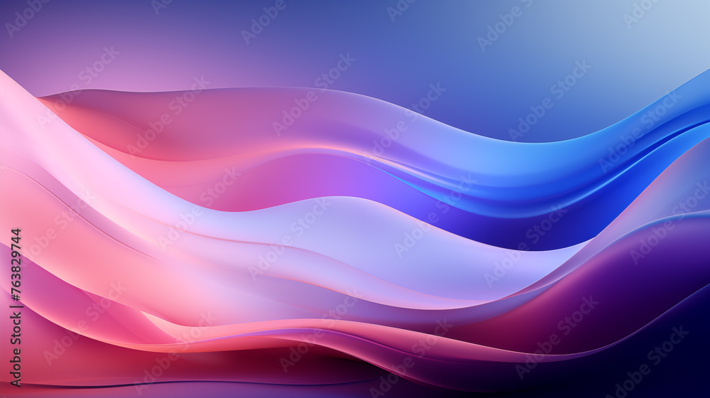 Fototapeta premium Colorful wavy background with paper cut style. background or wallpaper