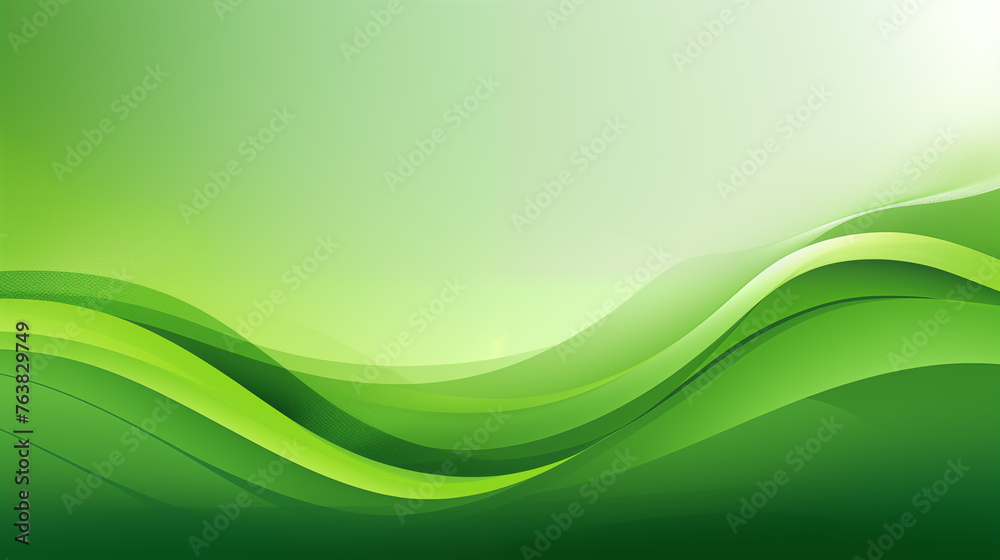 Obraz premium Abstract green background. green wide banner background
