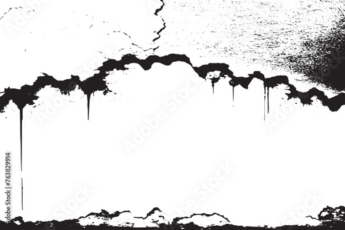 Fototapeta Naklejka Na Ścianę i Meble -  Vector Illustration Background, Black and White Texture Overlay Design