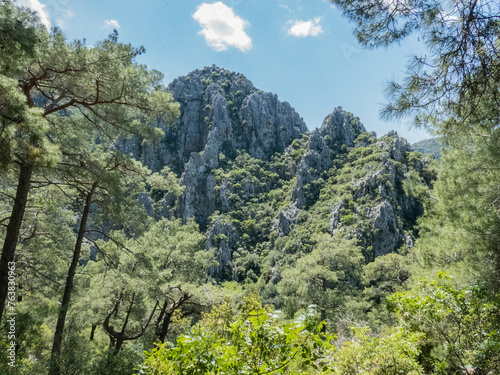 Hiking through Sivri Dağ Milli Parkı on the Lycian Way, Antalya, Turkey photo