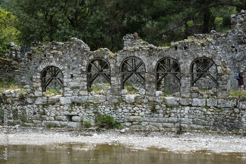 Touring the Olympos ruins, Lycian Way, Olympos Beydagları National Park, Turkey