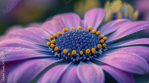 Close up of a purple flower,Generative ai , 