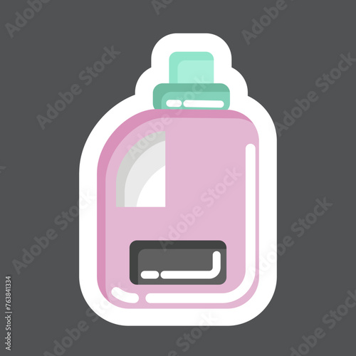Sticker Clean Product. related to Laundry symbol. simple design editable. simple illustration, good for prints