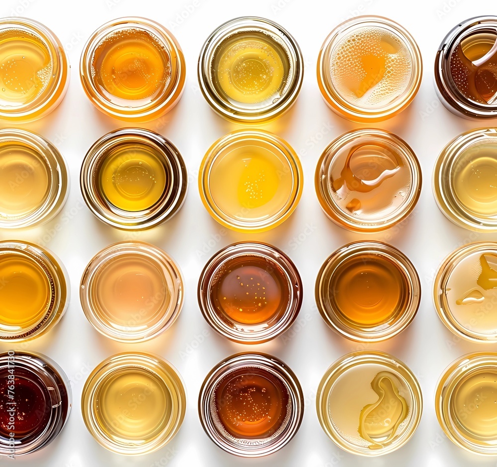 background for the sale of honey, honey fair, village fair, honey jars