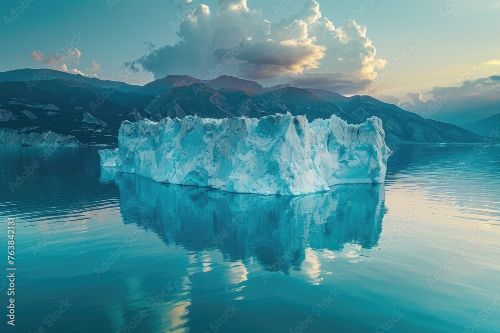 Climate change melting glaciers faster professional photography - obrazy, fototapety, plakaty 