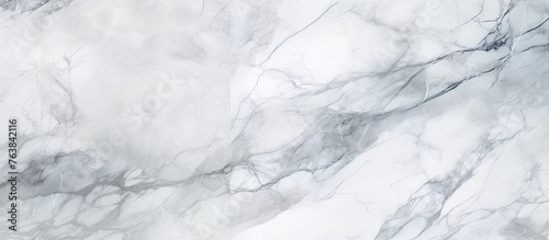 A close up shot of a white marble texture resembling a winter landscape. The monochrome photography captures the freezing cloudlike patterns in monochrome hues  resembling a transparent material